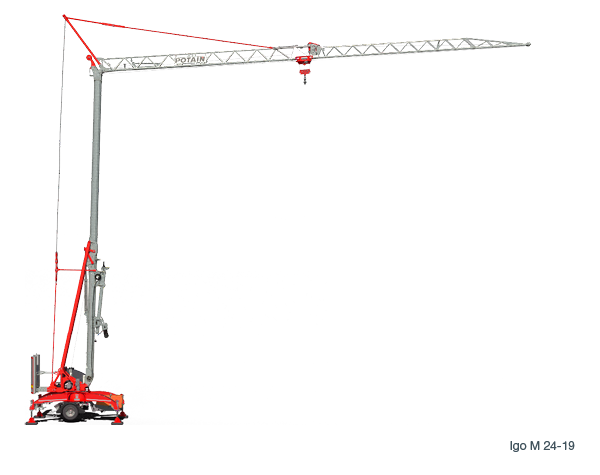 Igo M 24-19 Self Erecting Tower Crane